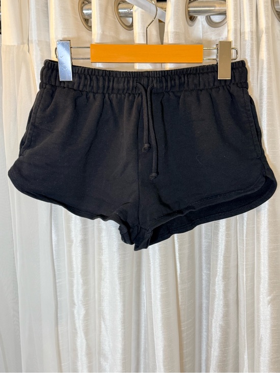 Garage Pants - Garage Black Elastic Waist Athletic Shorts